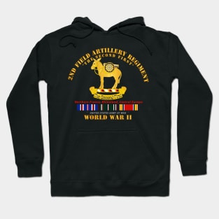 2nd Field Artillery Regiment - WWII w EU SVC Hoodie